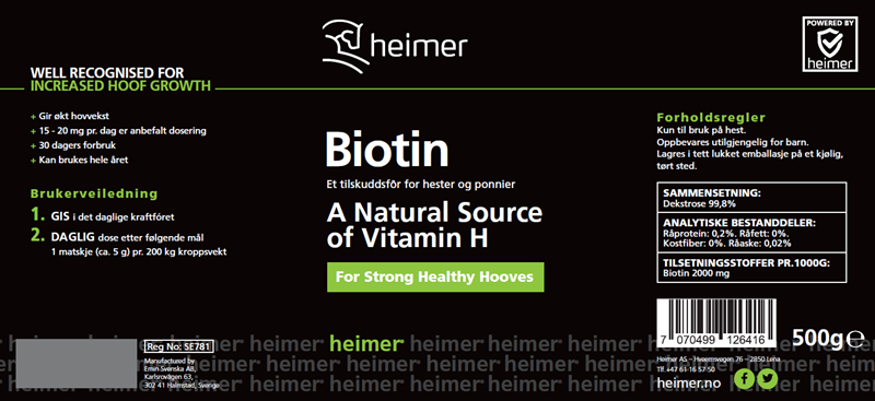 Heimer Biotin 500gr