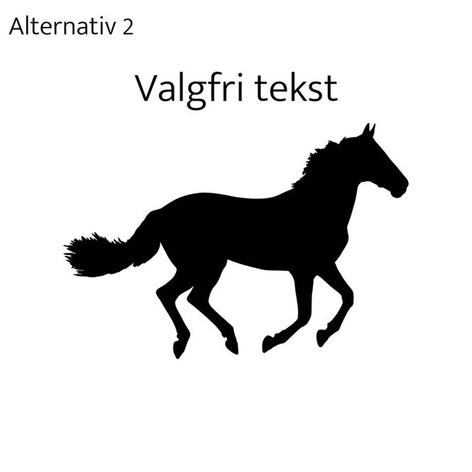 Hovedbilde Trykk Hest